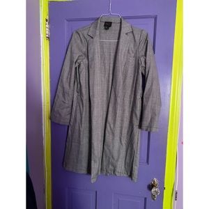 Plaid oversized coat